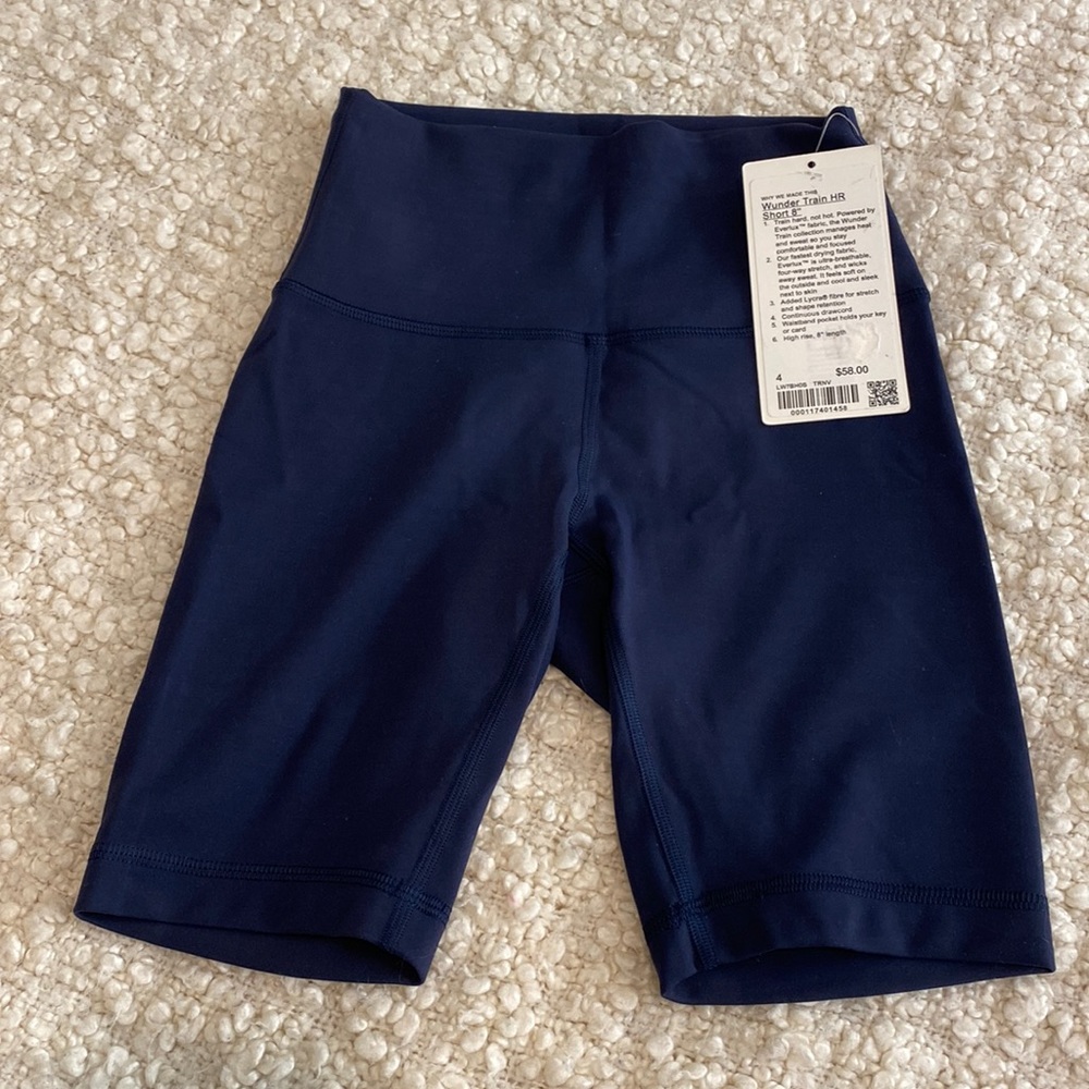 lululemon Wunder Train HR Short 8” True Navy